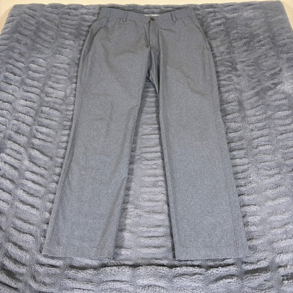 Under Armour Mens Match Play Golf Pants Gray Heather Straight Leg 34/32 AT614